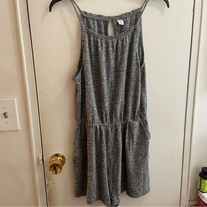 Old Navy Heathered Gray Sleeveless Romper